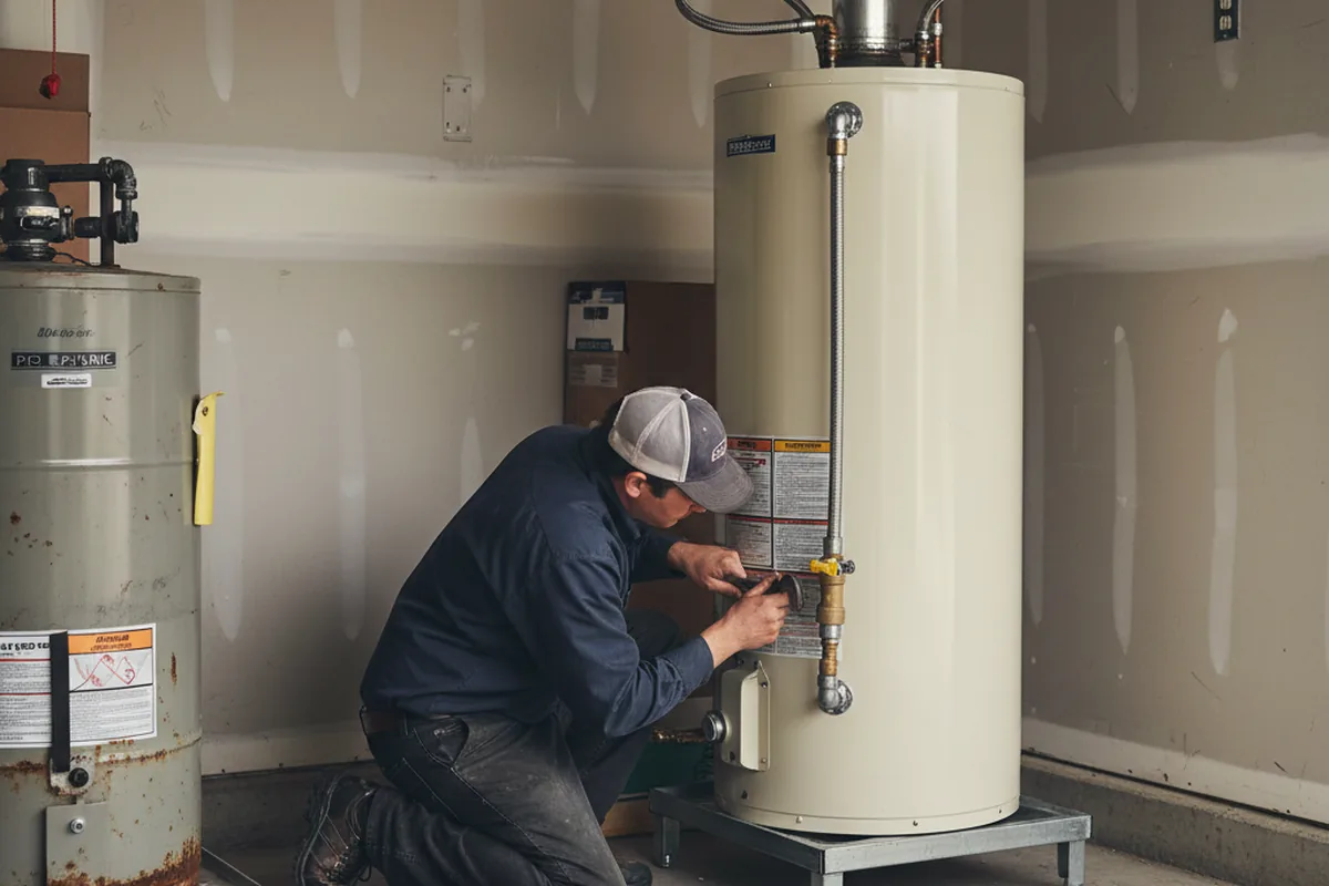 Water heater and shutoff valve replacement in Henderson